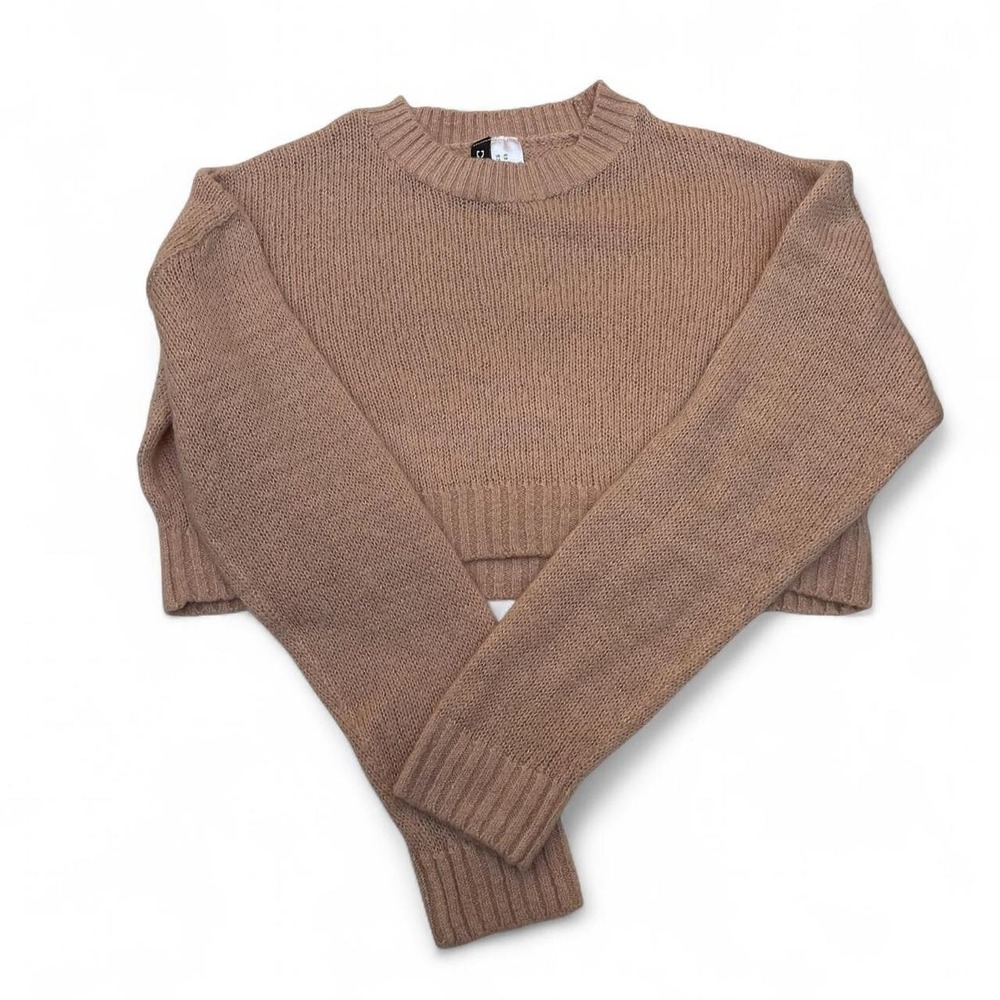 Pink cropped sweater